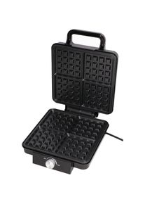 Extralink Home Waffle Maker 2200W, Black, 4-Chamber, Waffeleisen, Schwarz