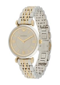 Emporio Armani Dames Analoog horloge goud / zilver / transparant One Size