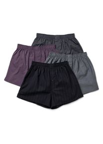 Tchibo - 4 Web-Boxershorts - Herren - Gr. L/6 - wei&szlig;/print