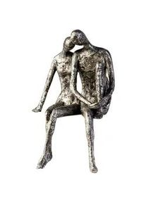 Skulptur , Silberfarben , Kunststoff , 18x25x12 cm , stehend , Dekoration, Dekofiguren & Skulpturen, Skulpturen