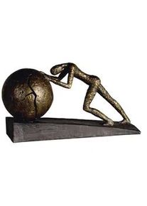 Skulptur , Cappuccino , Kunststoff , 37x21.5x11 cm , stehend , Dekoration, Dekofiguren & Skulpturen, Skulpturen