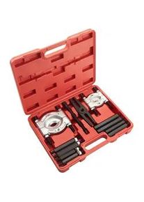 TecTake Lagerabzieher-Set ,übersichtliche Anordnung im Kunststoffkoffer,rot , Rot , Metall , 26x6.5x34 cm , Freizeit, Heimwerken, Handwerkzeuge