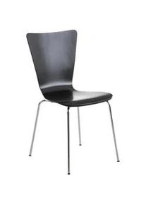 CLP Besucherstuhl Holz Schwarz , 43x84x50 cm , Arbeitszimmer, Besucherstühle