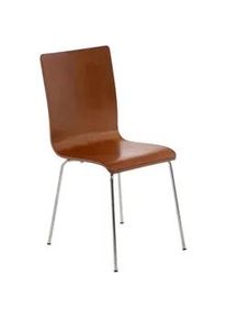 CLP Besucherstuhl Holz braun , Braun , 43x87x47 cm , Arbeitszimmer, Besucherstühle