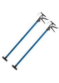 TecTake Teleskopstützen 2er Set, mit Schnellspannsystem, blau , Blau , Metall , Freizeit, Heimwerken