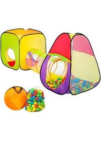 TecTake Spielzelt ,270 x 80 x 104 cm,bunt , Multicolor , Textil , 45x45 cm , Ce , Spielzeug, Kinderzelte