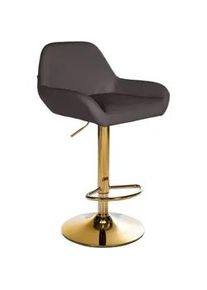 CLP Barhocker Lederlook braun , Braun , Textil , 51x89x52 cm , Esszimmer, Barmöbel, Barhocker