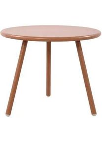 CLP Couchtisch rund 50 cm Kunststoff terracotta , Terra cotta , 50x40x50 cm , Wohnzimmer, Wohnzimmertische, Couchtische