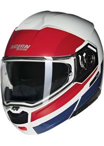 Nolan N90-3 Roboto 345, flip up helmet , color: White/Red/Dark Blue , size: S