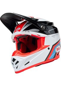 Bell Moto-9S Flex Merchant, motocross helmet , color: White/Black/Red , size: L