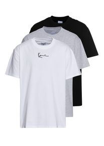 Karl Kani, Mænd, Bluser & t-shirts 'Essential', Grå-meleret / Sort / Hvid, Størrelse L