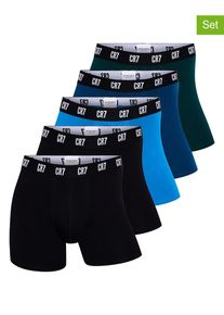 CR7 5-delige set: boxershorts blauw/zwart/donkergroen - 42% | Maat: