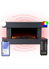 Klarstein Studio Light & Fire 1 Smart, krb, 1000/2000 W, MDF, WiFi Control