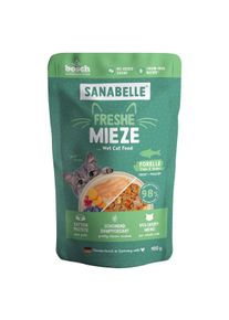 10x100 g Sanabelle Freshe Mieze Forelle, Pute & Huhn
