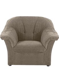 DOMO collection, Sessel &raquo;Pegnitz zeitlos, elegant und bequem&laquo;, schlamm, 95% Polyester, 5% Nylon, Chenille-Optik, schlamm