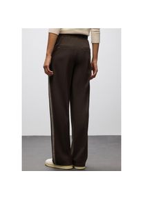 Street One , Stoffhose, mit Galonstreifen und aus Viskose mit Elasthan , deep roast brown , Länge 32 , 42 -Länge 32 , 42 , Straight Leg Hose von...