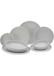 Creatable , Tafelservice »Uno«, (Set, 8 tlg.), seidenmatte Glasur , Offwhite