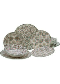 Creatable , Teller-Set »Rumi«, (Set, 12 tlg.), orientalische2 Fliesenmotiv , Mehrfarbig