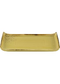 Creatable , Servierplatte »Nature Collection«, (Set, 2 tlg.), Servier Set, 33x16,5 cm , curry
