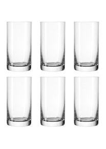 Leonardo , Gläser-Set »EASY+«, (Set, 6 tlg.), 260 ml, 6-teilig , klar