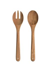 Leonardo , Salatbesteck »MATERA«, (Set, 2 tlg.), Akazienholz, 30 cm , braun