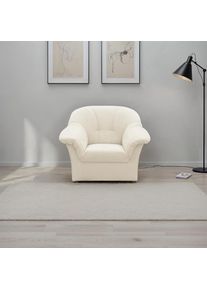 DOMO collection, Sessel &raquo;Pegnitz, zeitlos, elegante Armlehnen, komfortabel&laquo;, creme, 100% Polyester, Luxus- Microfaser/Struktur CASA, creme
