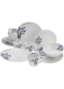 Creatable , Kombiservice »Home Lavendel«, (Set, 16 tlg.), Lavendel-Dekor , Lavendel