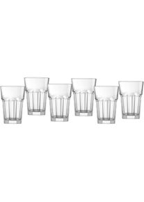 Ritzenhoff & Breker Ritzenhoff & Breker , Gläser-Set »Riad«, (Set, 6 tlg., Das Set besteht aus 6 Longdrinkgläsern), Facetten-Optik, 6-teilig , transparent