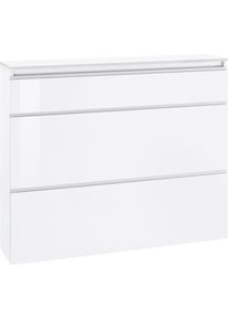 Inosign, Schuhschrank &raquo;Magic Schuhschrank, Schuhkommode, Schuhregal, softgriff&laquo; 3 Klappen, Doppelschuhtrommeln, hochglanz lackiert oder matt, Breite 