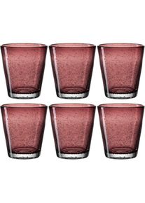 Leonardo , Gläser-Set »BURANO«, (Set, 6 tlg.), 330 ml, 6-teilig , viola