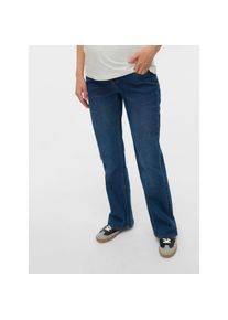 MAMALICIOUS , Umstandsjeans »MLEDINA FLARED DB JEANS NOOS« , Dark Medium Blue Denim , Länge 32 , 32 -Länge 32 , 32 , Umstandsjeans von MAMALICIOUS