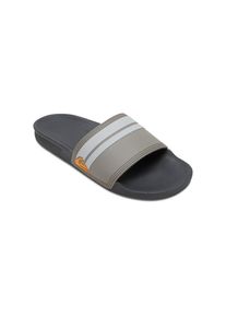 Quiksilver , Sandale »Rivi Slide« , Grey/Grey/Orange , 11(44) , 11(44) , Wasserfreundliches, weiches TPR-Obermaterial...