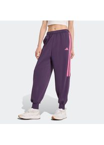 adidas Sportswear , Sporthose »W TIRO FL PT«, (1 tlg.) , Aurora Plum / Lucid Pink , N-Gr , L -N-Gr , L , Die hoch geschnittene Fleece-Hose sorgt...