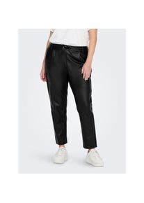 Only CARMAKOMA , Damen , Lederimitathose »CARGOLDTRASH LIFE EASY COATED PANT PNT« , Black , Länge 32 , 44 -Länge 32 , 44 , Knöchelfreie Hose von...