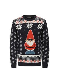 Only & Sons ONLY & SONS , Rundhalspullover »ONSX-MAX REG CREW KNIT« , Dark Navy Detail:SANTA , S , S , Pullover von Only & Sons