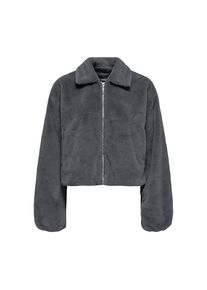 Only , Plüschjacke »ONLDANA LIFE FAUX FUR JACKET CC OTW«, ohne Kapuze , Blackened Pearl , S , S , Jacke von Only