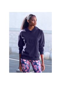 active by Lascana LASCANA ACTIVE , Kapuzensweatshirt, Performance Hoodie mit runder Logostickerei und weichen Rippbündchen , marine , M (40/42) , M (40/42) , Hoodie...
