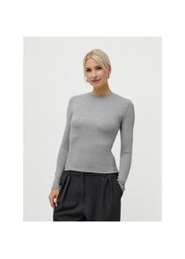 LeGer , Langarmshirt »Vianne, by Lena Gercke«, Regular fit mit Rundhalsausschnitt , Grey Melange , 38 , 38 , Langarmshirt von LeGer by Lena Gercke