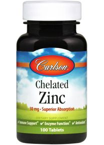 Carlson Labs Chelatiertes Zink, 100 Tabletten