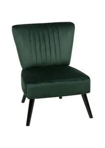 Beliani Sessel Samtstoff Grün Vaasa , Textil , 61x85x60 cm , Wohnzimmer, Sessel, Polstersessel