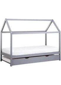 Beliani Kinderbett 90x200 cm Grau Crillon , Holz , 90x200 cm , Kinder- & Jugendzimmer, Kindermöbel, Kinderbetten, Hausbetten