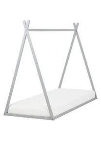 Beliani Kinderbett Grau 90-200 cm Saurat , Holz , 90x200 cm , Kinder- & Jugendzimmer, Kindermöbel, Kinderbetten, Hausbetten