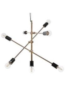 Beliani Hängeleuchte Cremera 74/52/126 cm , Messingfarben , Metall , E27 , 52x126x74 cm , Lampen & Leuchten, Innenbeleuchtung, Hängeleuchten, Pendelleuchten