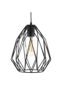 Beliani Hängeleuchte Magra 22/22/124 cm , Schwarz , Metall , E27 , 22x124x22 cm , Lampen & Leuchten, Innenbeleuchtung, Hängeleuchten, Pendelleuchten