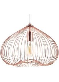Beliani Hängeleuchte Tordino 38/38/115 cm , Kupferfarben , Metall , E27 , 38x115x38 cm , Lampen & Leuchten, Innenbeleuchtung, Hängeleuchten, Pendelleuchten