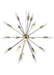 Beliani Hängeleuchte Maguse 59/59/149 cm , Goldfarben , Metall , E14 , 59x149x59 cm , Lampen & Leuchten, Innenbeleuchtung, Hängeleuchten, Pendelleuchten