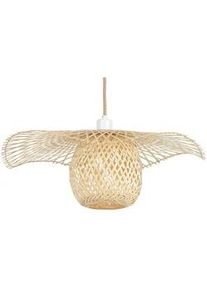 Beliani Hängeleuchte Bonito 60/60/158 cm , Hellbraun , Holz , E27 , 60x158x60 cm , Lampen & Leuchten, Innenbeleuchtung, Hängeleuchten, Pendelleuchten