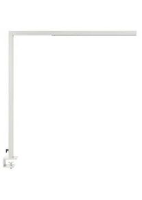 Beliani Schreibtischlampe Octant 4/121/120 cm , Silberfarben , Metall , LED integrated , 121x120x4 cm , Lampen & Leuchten, Innenbeleuchtung, Tischlampen, Schreibtischlampen