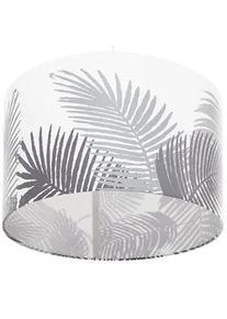 Beliani Hängeleuchte Ziller 48/48/157 cm , Grau , Textil , E27 , 48x157x48 cm , Lampen & Leuchten, Innenbeleuchtung, Hängeleuchten, Pendelleuchten