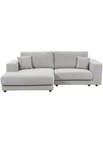 Beliani 3-Sitzer-Ecksofa hellgrau linksseitig Lofoten , Schwarz, Grau , Textil , 250x190 cm , Wohnzimmer, Sofas & Couches, Wohnlandschaften, Ecksofas